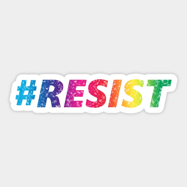 Rainbow Resistance Sticker by kaliyuga